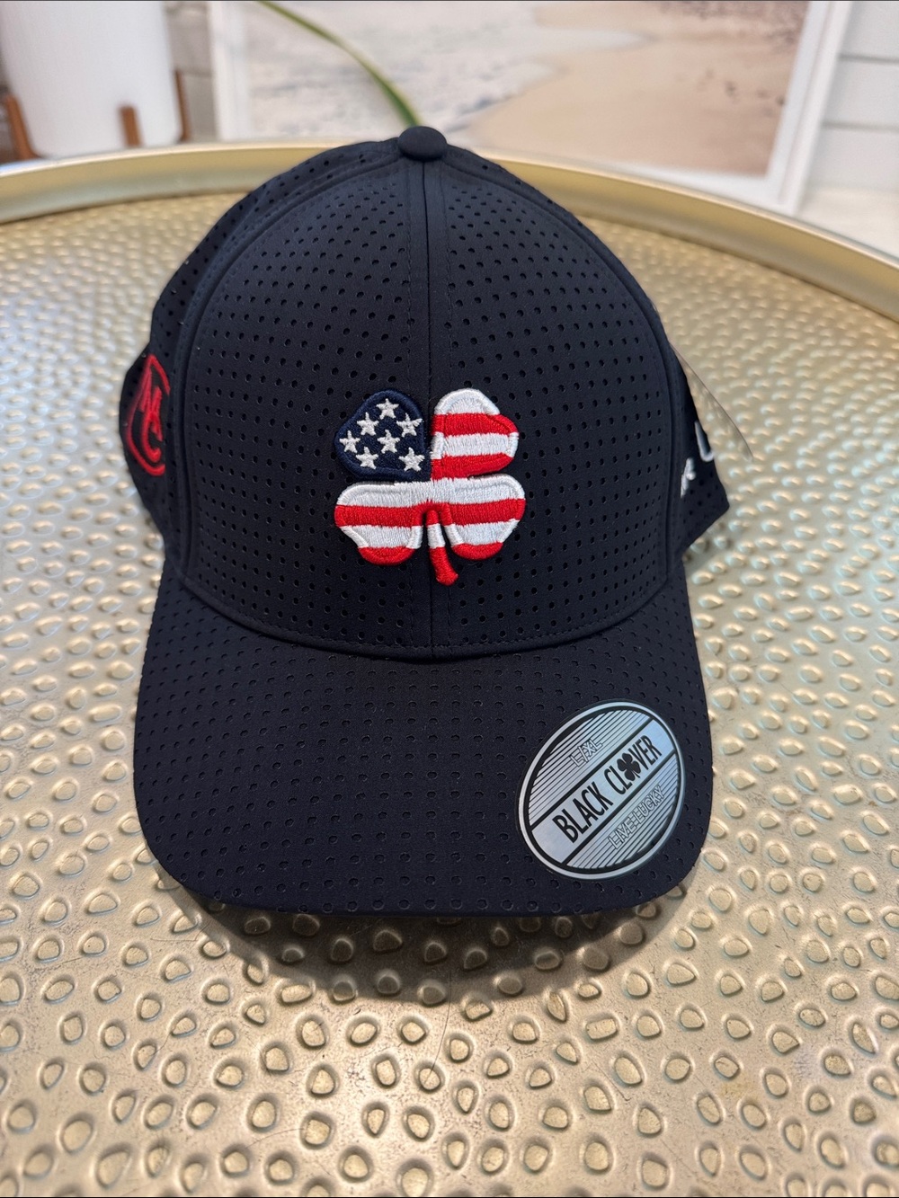 Men's Black Clover Fitted Hat
